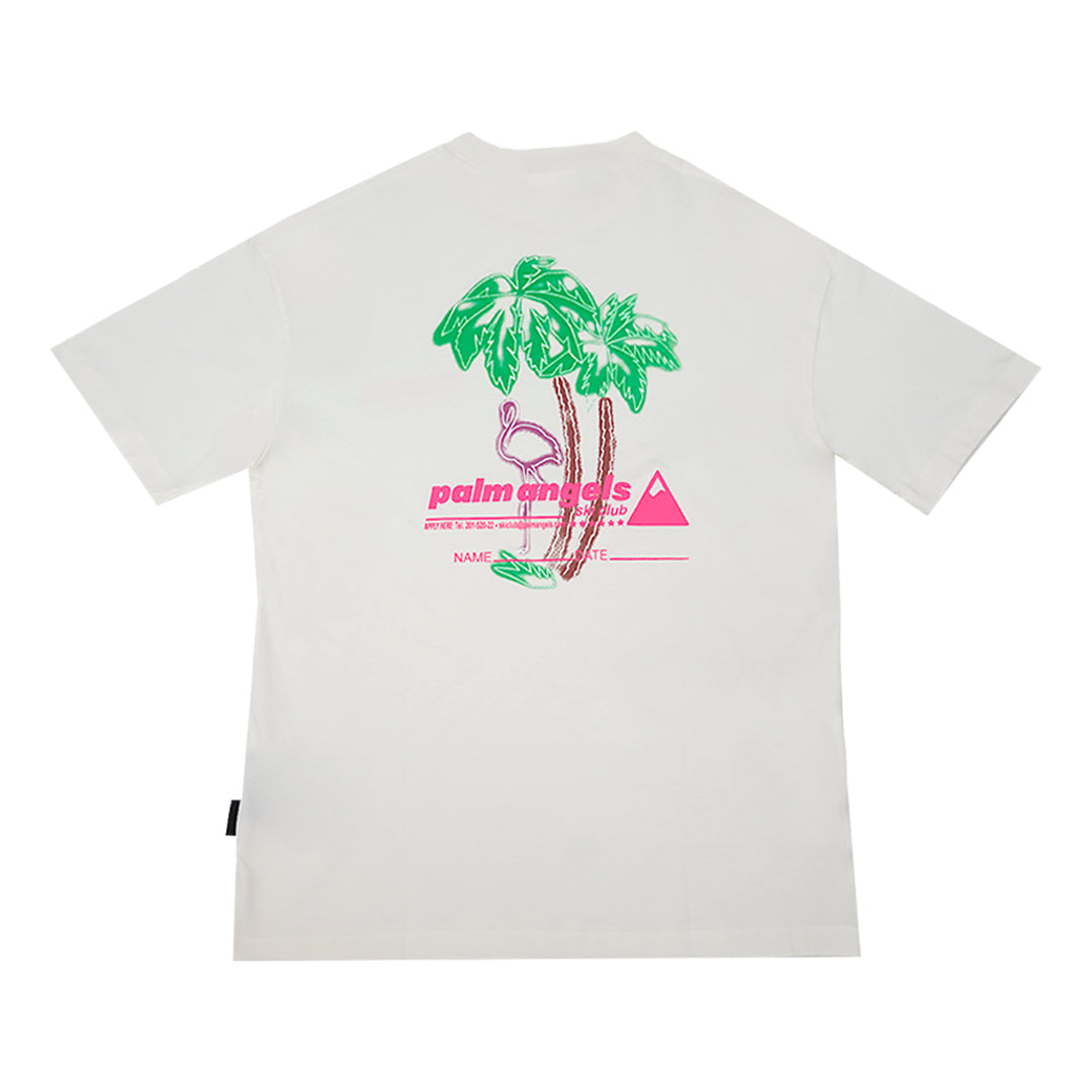 Ski Club Logo Print T-Shirt