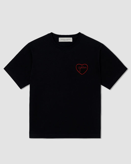 Camiseta De Jersey De Algodón Negra