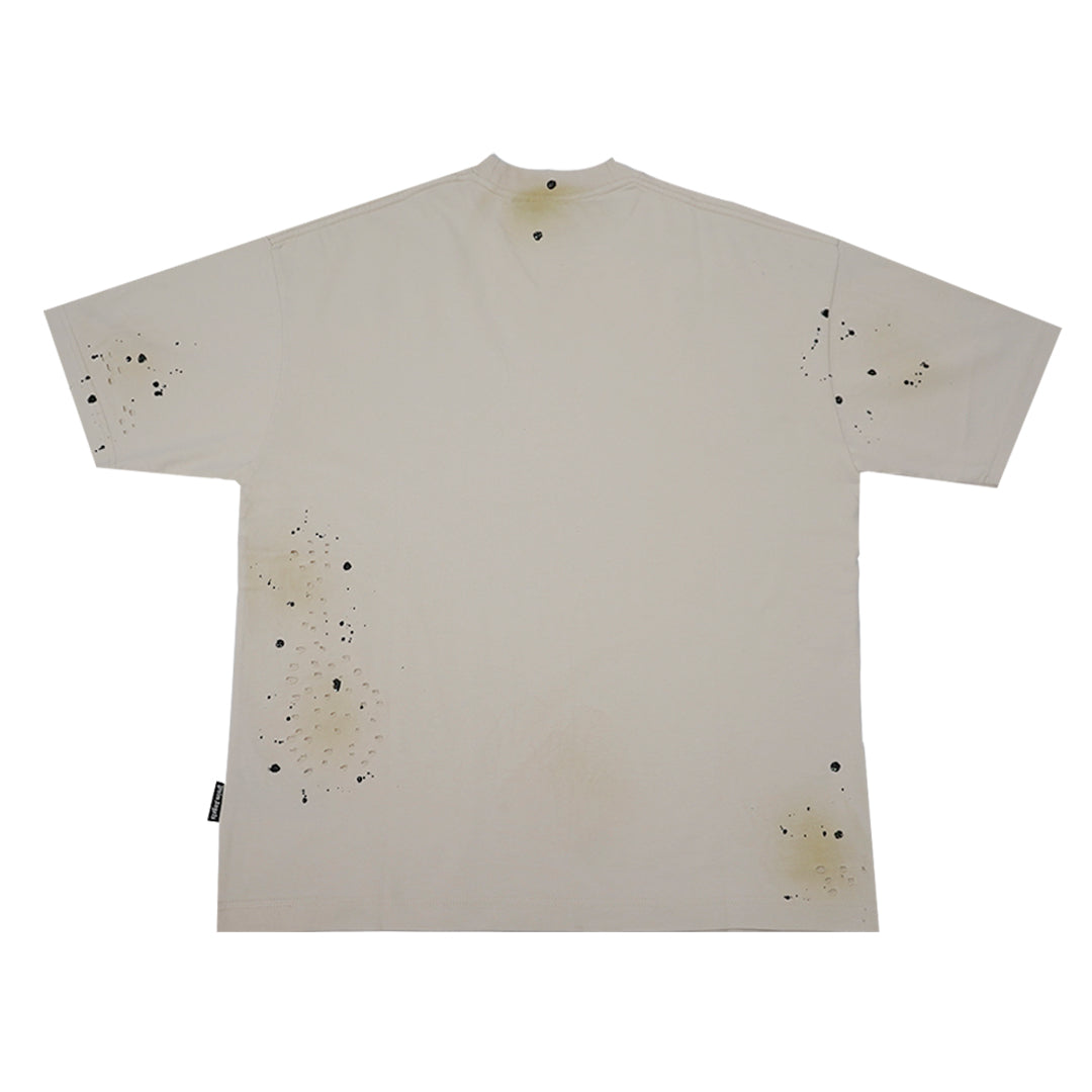 Street Style Olitter Logo tee beige