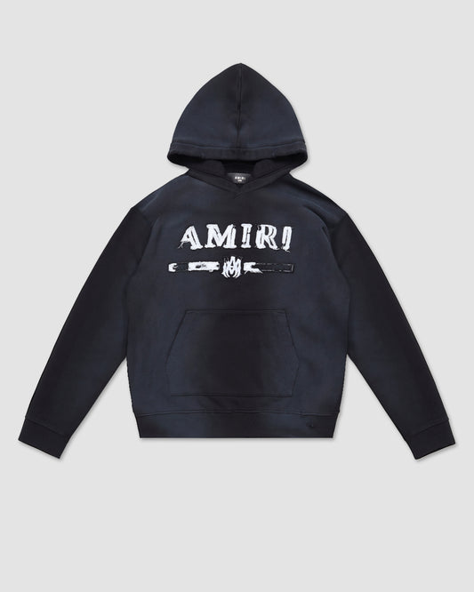 Sudadera con capucha de punto de algodón Hollywood en negro