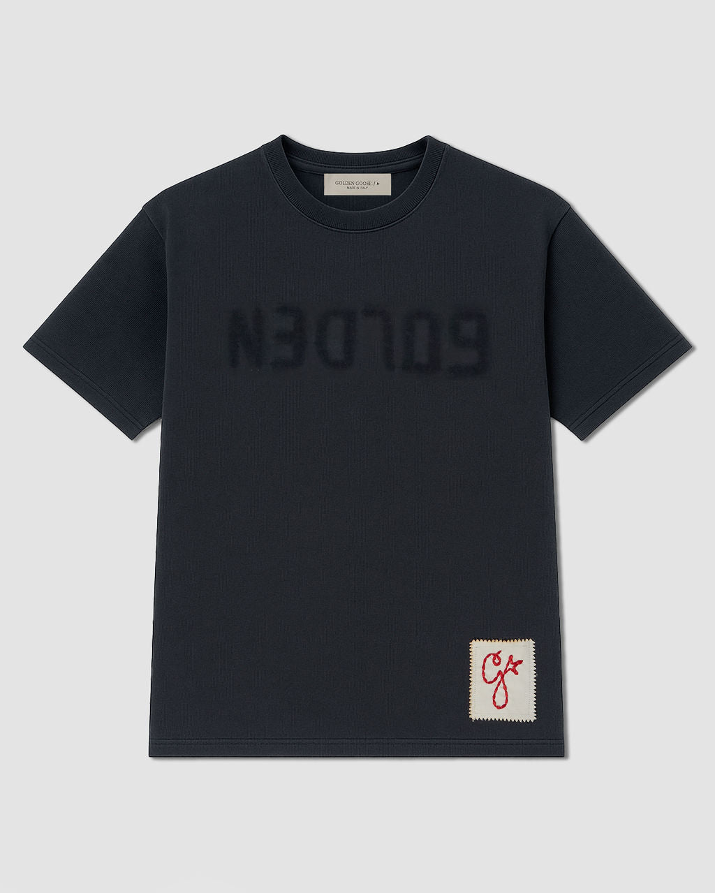 Camiseta De Jersey De Algodón Negra