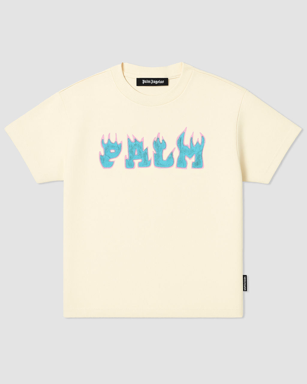 Camiseta blanca con estampado Burning Head