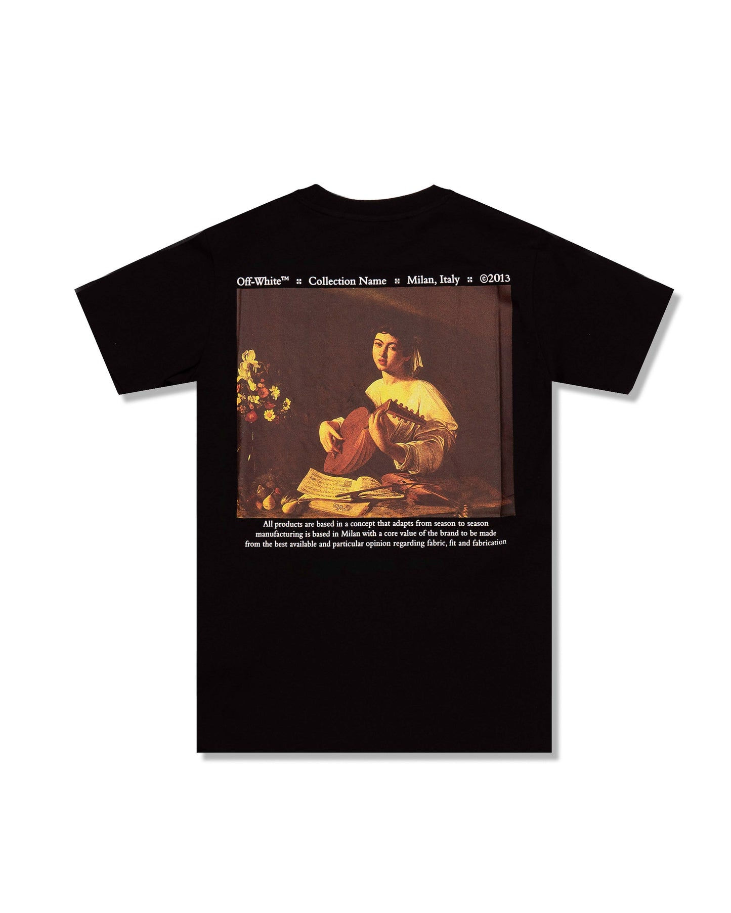 Caravaggio lute T-shirt - Black