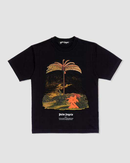 Camiseta blanca con estampado Burning Head