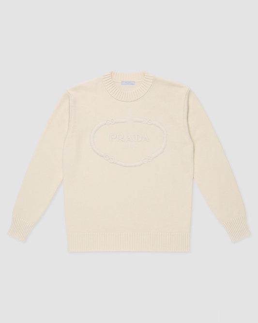 Maglia collo tondo in lana e cashmere PRD