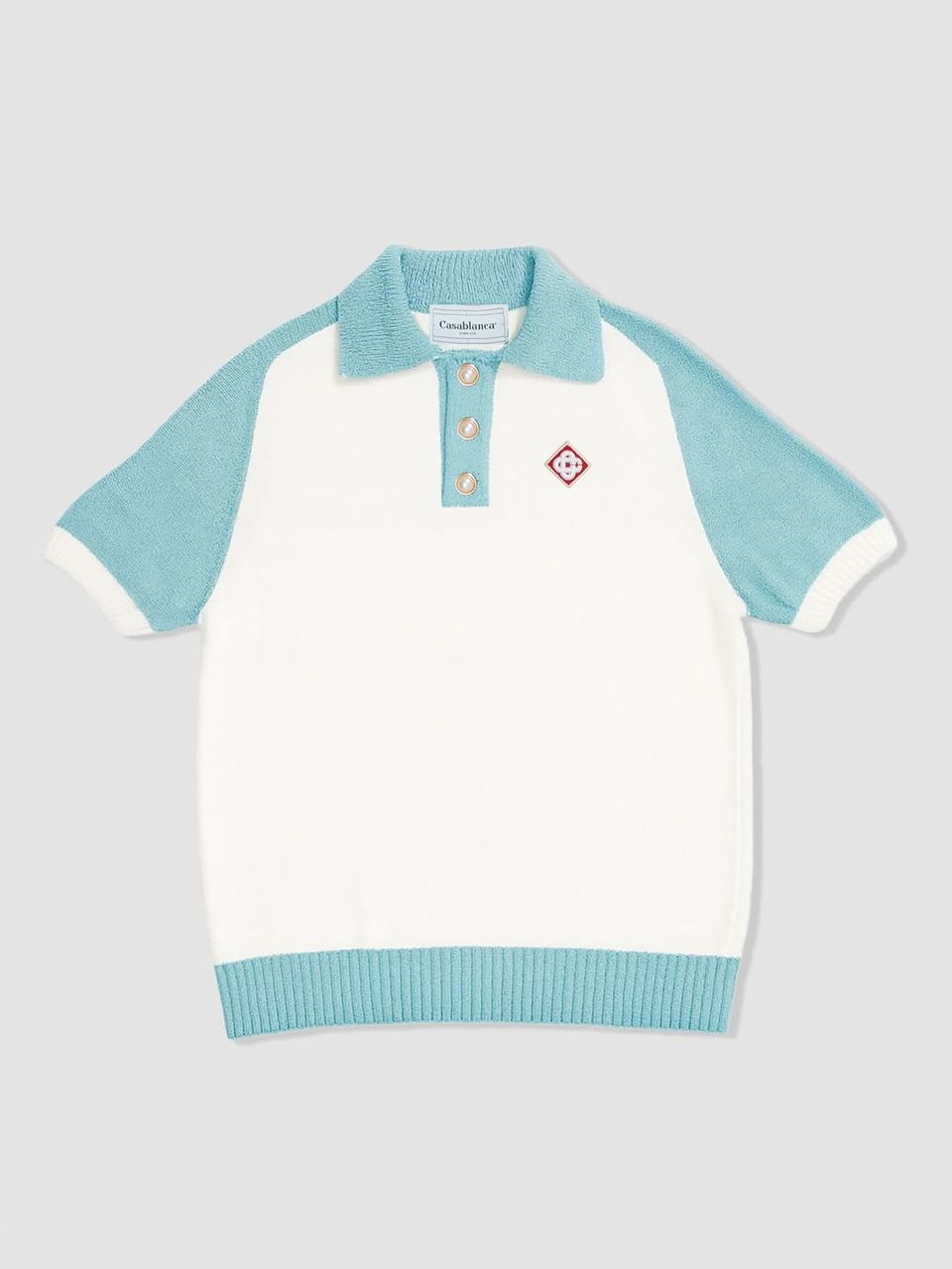 polo colour blocking boucle