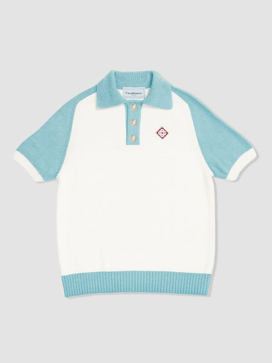 polo colour blocking boucle