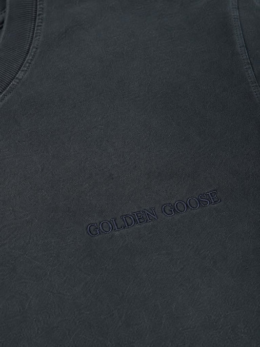 Camiseta De Jersey De Algodón Negra