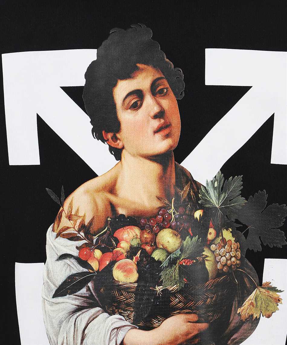 OFF WHITE Caravaggio Boy Slim Hoodie Black