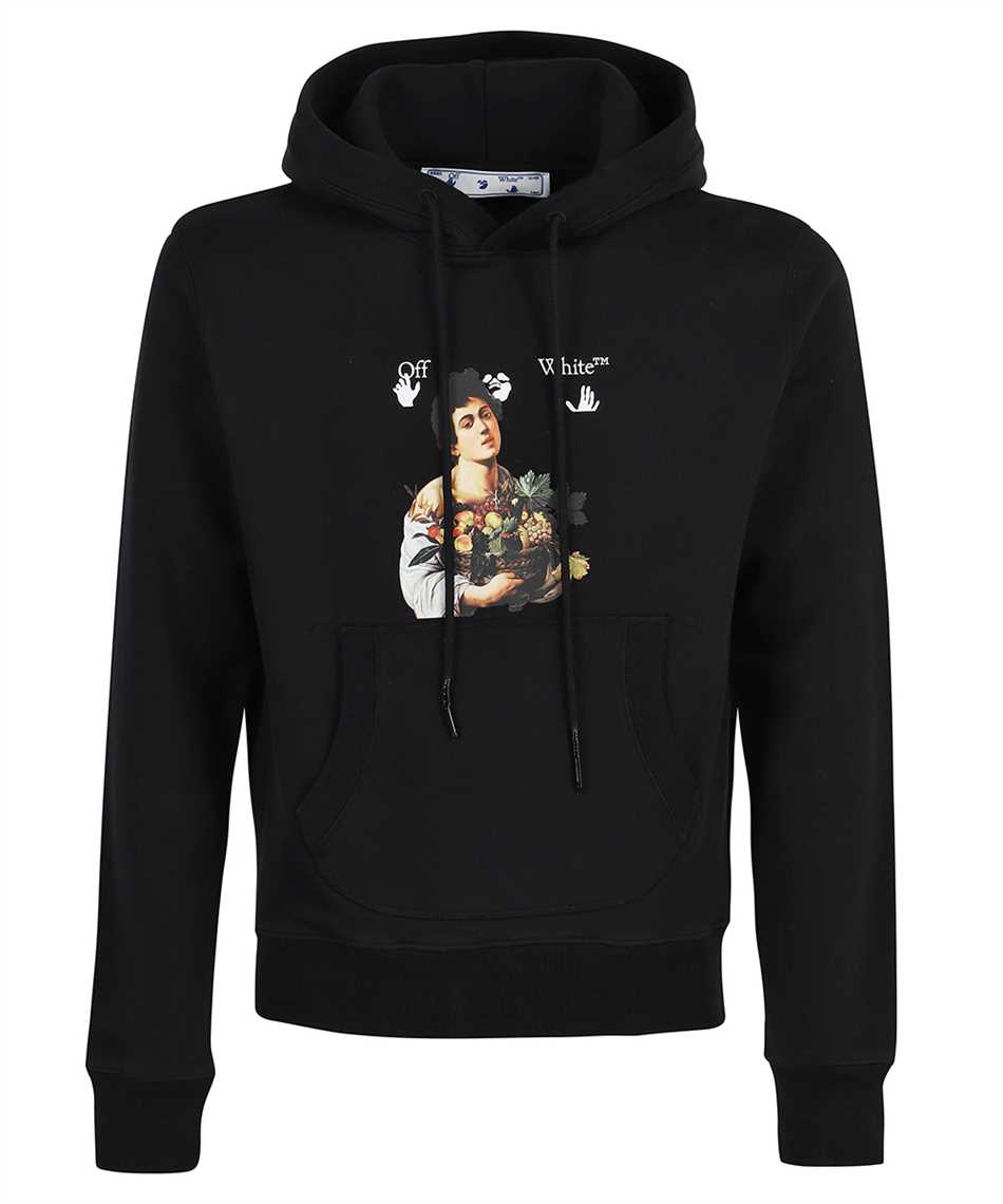 OFF WHITE Caravaggio Boy Slim Hoodie Black