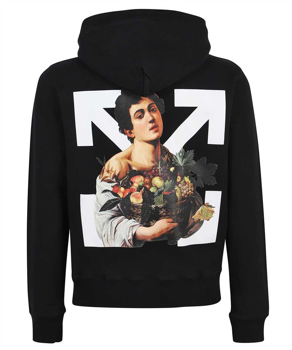 OFF WHITE Caravaggio Boy Slim Hoodie Black