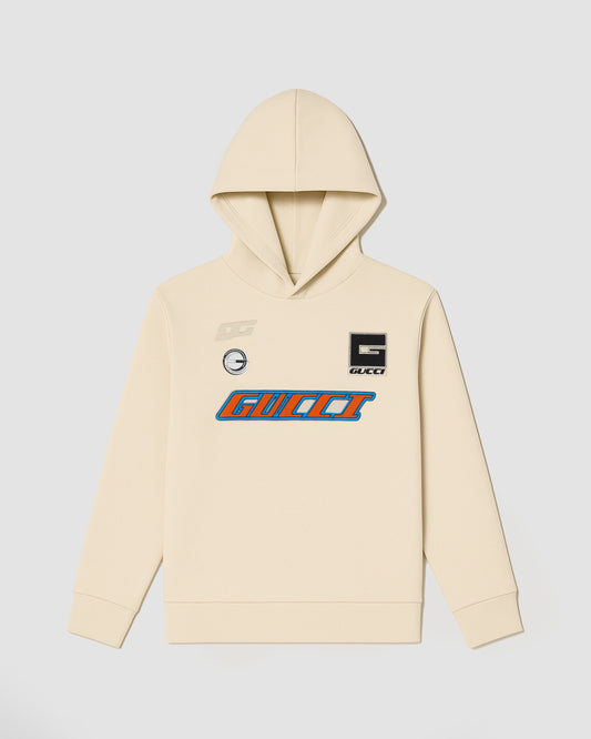 Sudadera con capucha con estampado de espejo 