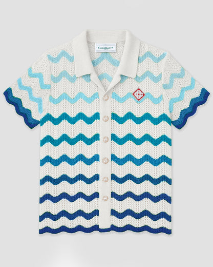 Set CB Wavy gradient crochet