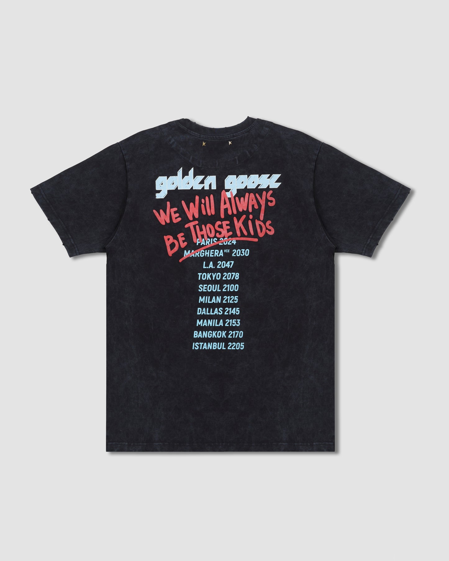 Camiseta De Jersey De Algodón Negra