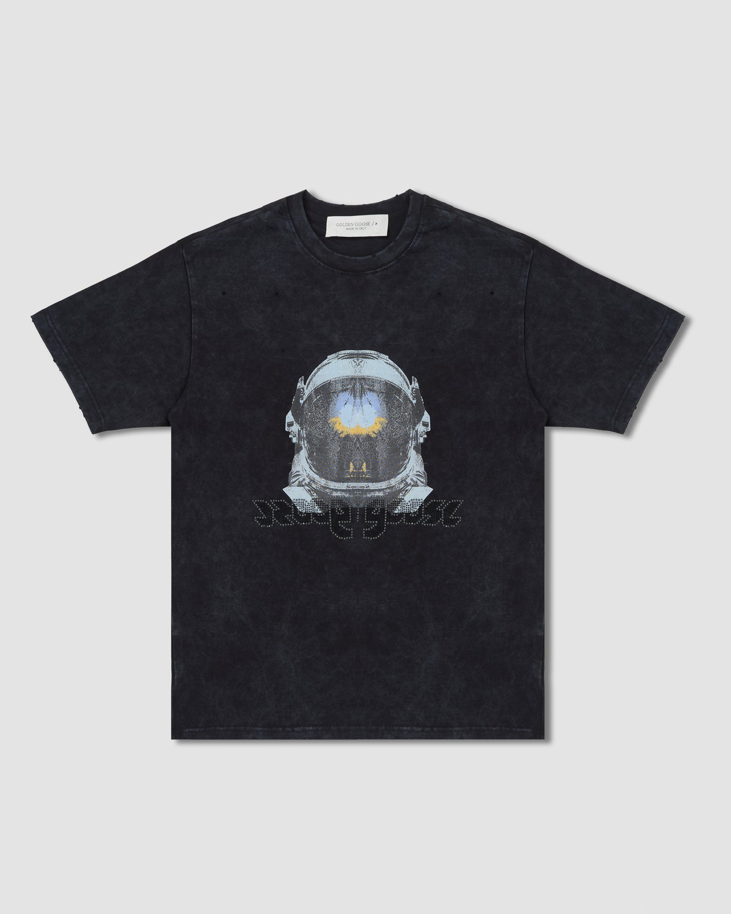 Camiseta De Jersey De Algodón Negra