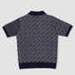 CASA BLANCA JACQUARD MONOGRAM POLO