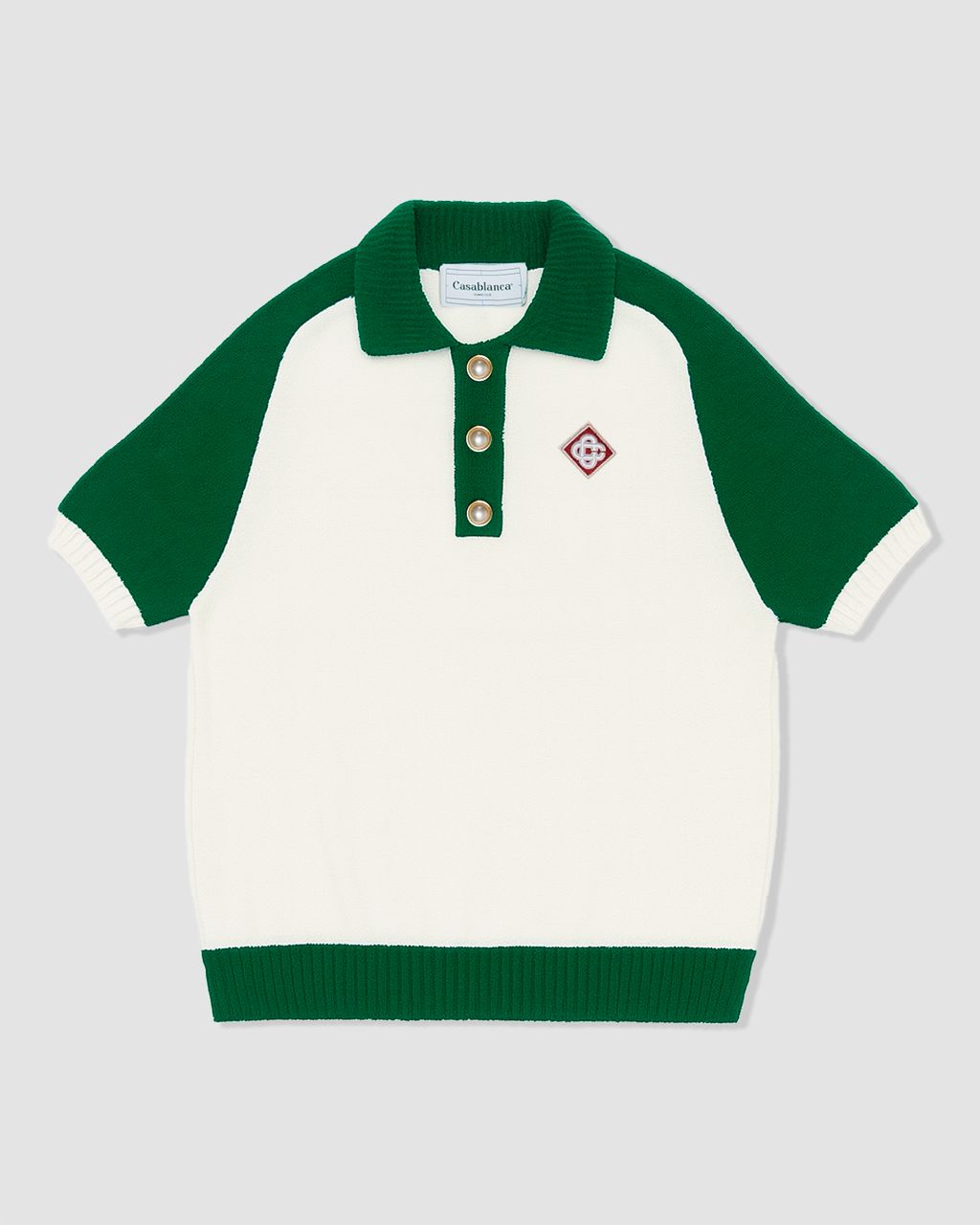 polo colour blocking boucle