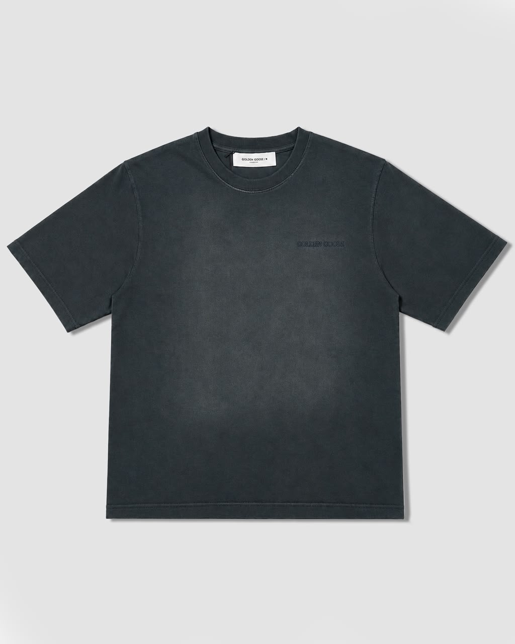 Camiseta De Jersey De Algodón Negra