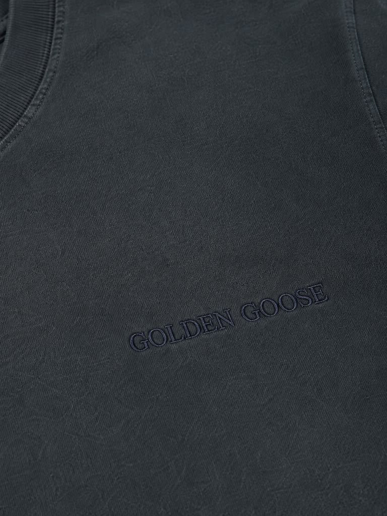 Camiseta De Jersey De Algodón Negra