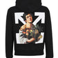 OFF WHITE Caravaggio Boy Slim Hoodie Black